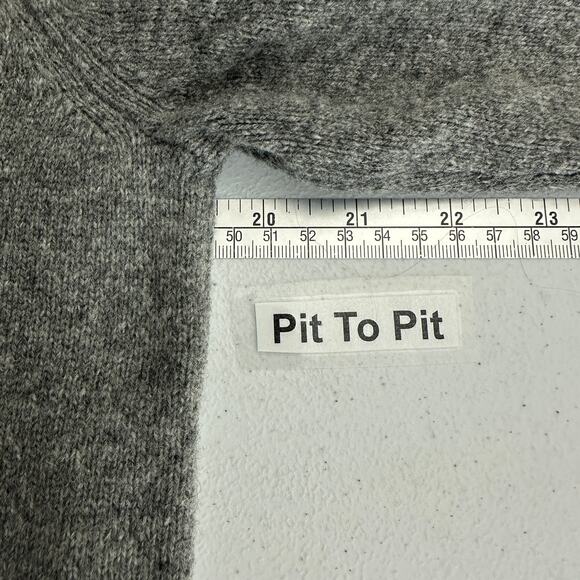 DKNY Womens Turtleneck Sweater Size M Lambswool Argyle Old Money Quiet Luxury - Picture 4 of 6